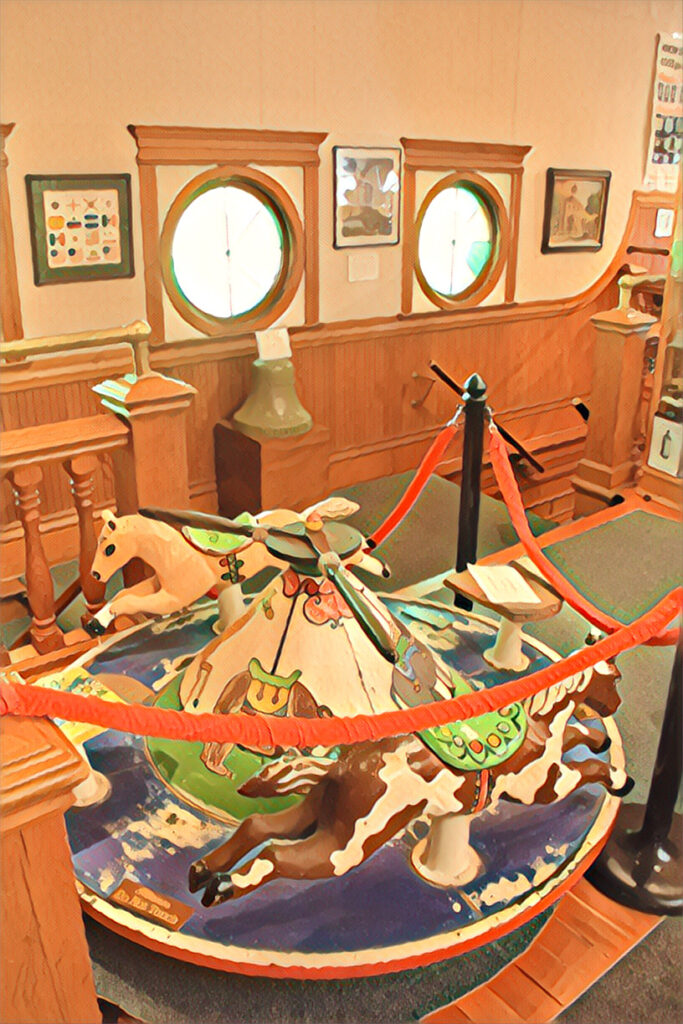 inside the Petaluma historical library and museum