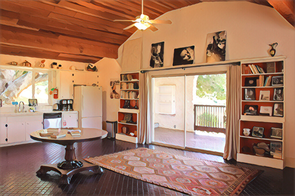 interior of M.F.K. Fisher's House in Glen Ellen, CA