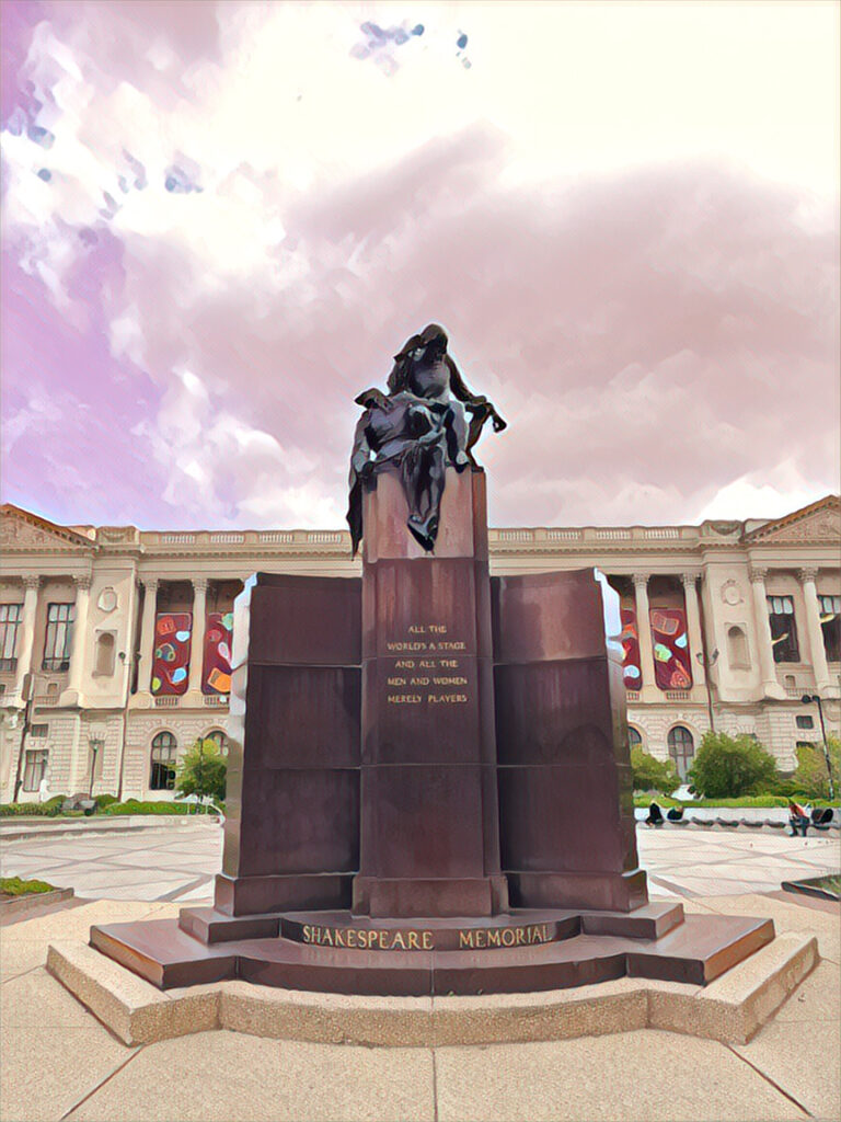 Shakespeare Memorial in Logan Circle, Philadelphia