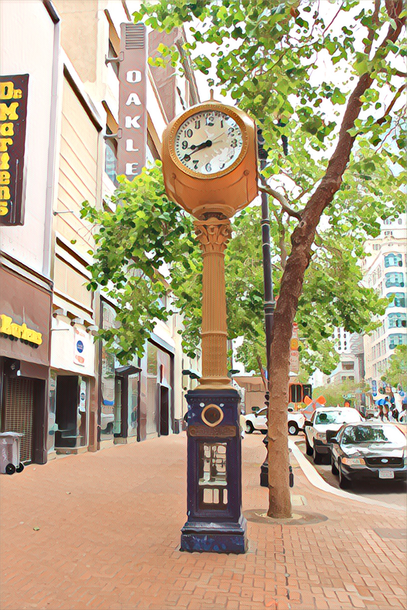 Albert S. Samuels Jewelers clock on Market Street