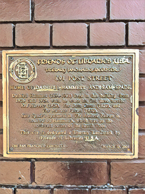 891 Post Street is a literary landmark in San Francisco