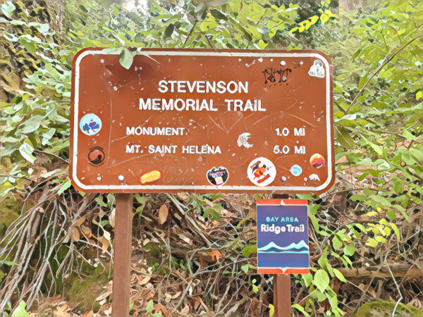 Stevenson Memorial trailhead sign